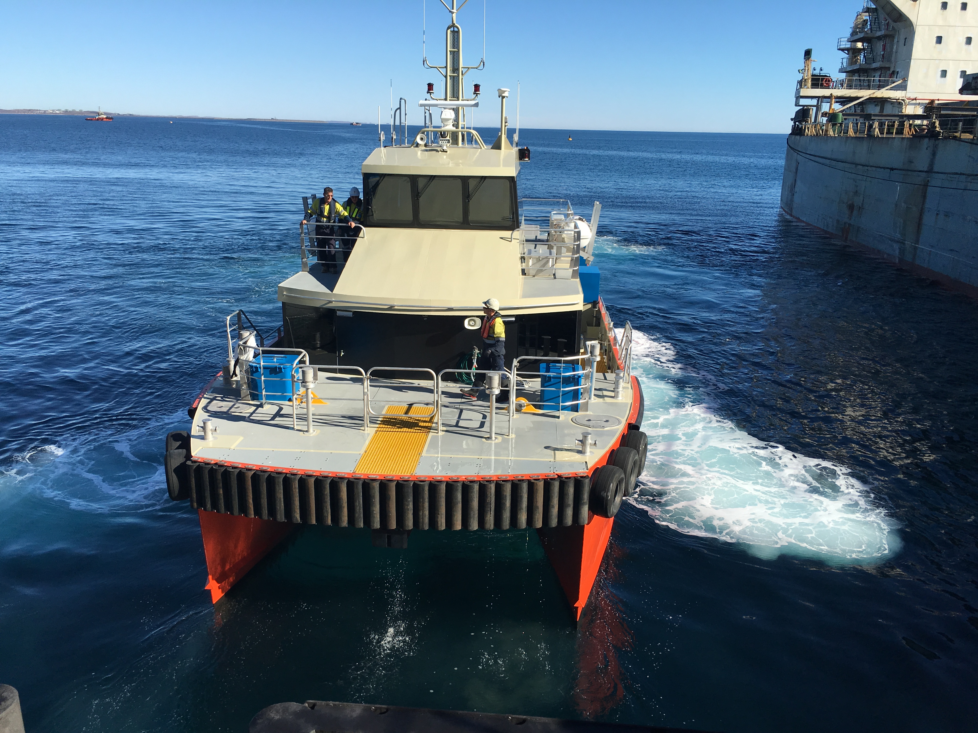 Image - the new crew transfer and pilot vessel, Ardea, pictured in the waters of Cape Preston Port